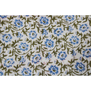 Block Printed Indian <b>Quilt</b> Reversible Floral Blanket Jaipuri Pure Cotton Rajai Ethnic Indian Bed Spread Home Decor <b>Throw</b> - Product Image 3