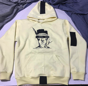 Sudadera con capucha personalizada para hombre, con logotipo bordado, algodón prémium, logotipo bordado personalizado, tela de peso pesado - Product Image 4