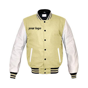 Chaqueta Universitaria de Béisbol para Hombre, 100% Poliéster, Chaqueta Bomber Ligera de Satén con un Solo Botón - Product Image 2