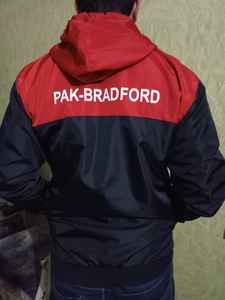 Custom Printed Logo Outdoor Windbreaker Jacket for Men Spring Design Casual Varsity Safari Style with Zipper Closure - Product Image 3