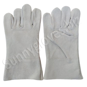 ถุงมือเชื่อมอาร์กอน,ถุงมือหนังวัวแยกถุงมือป้องกันความร้อนสำหรับงานก่อสร้างทำงานเป็นเวลานาน - Product Image 6