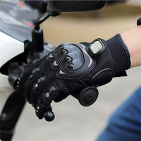 Guantes de Motocross de Cuero, Impermeables, Antideslizantes, Dedos Completos, Protección Cálida para Exteriores, Unisex, Deportivos, Negros, Diseño Personalizado