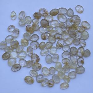 12มม. 16มม. หินรูไทล์สีทองธรรมชาติชิ้นลายกุหลาบตัดพอลกิสำหรับทำเครื่องประดับอัญมณีจี้ขายส่งแหวน - Product Image 5