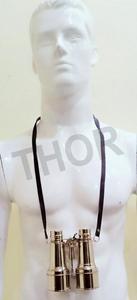 กล้องโทรทรรศน์และกล้องสองตาแบบตาเดียวของสะสมในบ้านเคลือบนิกเกิลแนววินเทจ - Product Image 3