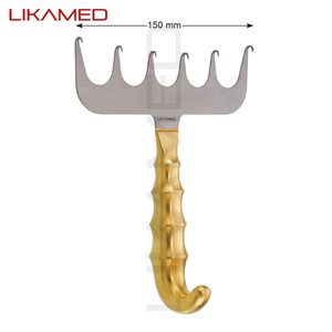 LIKAMED YANCOSKIE Cirugía Retractor Abdominoplastia Plástico Platted Mango Alemania Calidad 19CM - Product Image 4