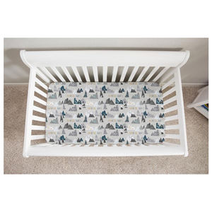 Best Quality Comfortable 100% Cotton Crib Fitted Sheet Size Customized - Product Image 1