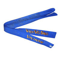 Ceinture d'uniforme Kimono de haute qualité, Logo personnalisé, arts martiaux vietnamien Vovinam, ceinture à double enveloppe