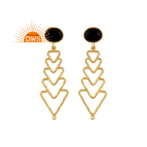 925 Sterling Silver Natural <b>Black</b> Onyx Gemstone Dangle <b>Earring</b> <b>For</b> <b>Women</b> Jewelry <b>For</b> <b>Women</b> Gift <b>For</b> Her - Product Image 1