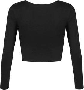 Top corto de algodón 100% para mujer, camiseta sin mangas para entrenamiento, yoga, personalizada, lavado con ácido - Product Image 2