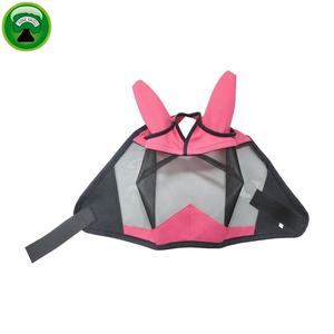 Masque anti-mouches en maille PVC orange anti-UV avec oreilles, best-seller - Product Image 2