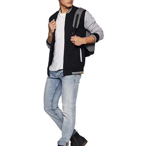 Chaqueta personalizada de alta calidad, chaqueta de béisbol con parches de chenilla, bordada - Product Image 5