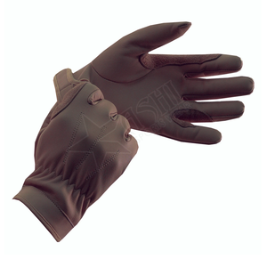 Guantes de equitación ecuestres para mujer, guantes deportivos antideslizantes de cuero genuino para equitación juvenil - Product Image 5