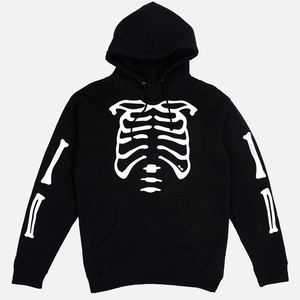 Sweat-shirts surdimensionnés en polaire écologiques de haute qualité pour hommes 2024, impression personnalisée, broderie, strass, streetwear d'hiver, sweat-shirt à capuche - Product Image 2