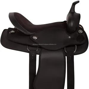 Synthetic Western Equestrian Barrel Racing Trail Horse Saddle, Size \Seat