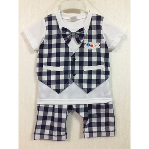 เสื้อกั๊กผ้าลินินแฟนซีสีน้ำเงินสำหรับเด็ก - Product Image 3