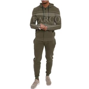 Survêtements imprimés solides de haute qualité personnalisés pour hommes grande taille Logo personnalisé étiquette de cou polaire polyester - Product Image 2