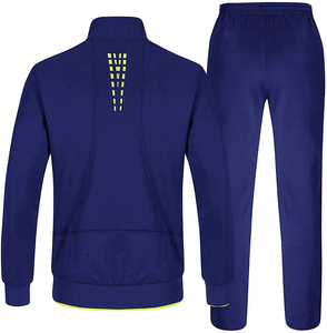 Survêtement de sport décontracté pour homme avec logo personnalisé, en molleton technique, grande taille, en coton, léger et respirant - Product Image 2