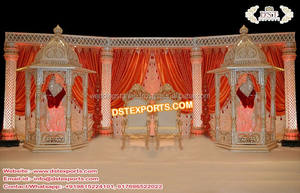 Arabian งานแต่งงานครึ่งโดม Stage Decor Designer แคนาดางานแต่งงานครึ่งโดมเวที Elegant จัดงานแต่งงานเวทีการตั้งค่า - Product Image 6