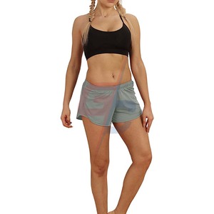 Pantalones cortos de entrenamiento Breve incorporado-Pantalones cortos de yoga para correr atléticos para ejercicio de gimnasio para mujeres/pantalones cortos de sudor lisos - Product Image 2