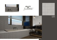 Vistaar – mosaïque imperméable auto-adhésive en porcelaine Super noire, carreaux muraux de cuisine, salle de bain, Backslash 3D, salle de bain, 30x30 cm