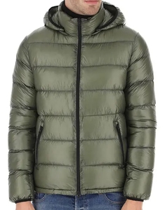 Vestes d'hiver longues et chaudes formelles pour hommes, avec capuche détachable, col montant et poignets élastiques, poche avant zippée - Product Image 2