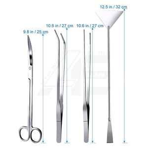 2026 Aquarium Scissor Tweezers Spatula Tool 4 in 1 Stainless Steel Aquatic Plants Aquascaping Tools Set for <b>Fish</b> <b>Starter</b> Kits - Product Image 4