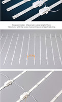 Guirlande lumineuse de bande led, accessoires pour boîte d'éclairage fine, barre lumineuse, 12V SMD 2838, 12 diodes/m, livraison gratuite