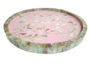 Nueva Bandeja de Servicio de Lujo Estilo Árabe de Oriente Medio con Incrustaciones de Concha de Nácar, 32x32x5 CM, para Uso en Hoteles y Restaurantes - Product Image 3