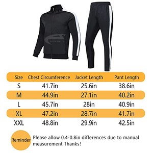CST Conjunto de chándal para hombre Deportes Gimnasio Trajes de entrenamiento Conjuntos de ropa deportiva con cremallera completa Chándal para hombre - Product Image 6
