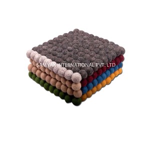 Cảm thấy bóng Coaster tùy chỉnh thảm và thảm trong nhà ngoài trời bảng decors cảm thấy bóng thảm - Product Image 5