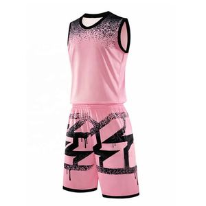 Venta al por mayor personalizado sublimación de impresión uniforme de baloncesto transpirable de talla grande diseño uniformes en blanco - Product Image 4