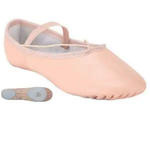 Pantofola/scarpa da balletto in pelle con suola intera Bunnyhop da ballo per bambina