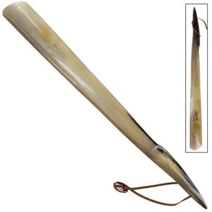 Hot Selling 17-Inch Brass Shoe Horn with Buffalo Horn End Tip Ox Horn Shoe <b>Helper</b> - Product Image 3