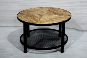 โต๊ะกาแฟทำจากไม้มะม่วงเนื้อแข็งเฟอร์นิเจอร์ห้องรับแขกโต๊ะไม้ธรรมชาติแบบชนบทโต๊ะกาแฟทำในอินเดียใช้ในร้านกาแฟ - Product Image 2