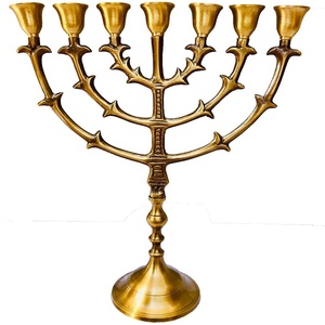 Best quality designer <b>small</b> size brass menorah Religious at wholesale price - Product Image 4