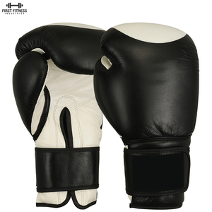 Gants de boxe en cuir de vachette personnalisés de haute qualité OEM les plus vendus avec poignets lacés disponibles en plusieurs tailles et couleurs - Product Image 3
