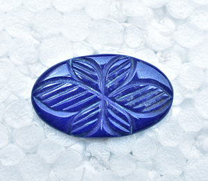 Lapis Lazuli แกะสลักหินสีฟ้า,หินอัญมณีสีฟ้า Cabochons ขายส่ง - Product Image 6