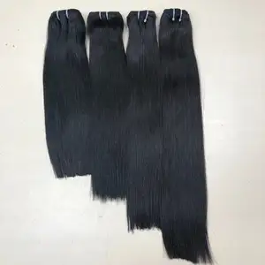 Wholesale Straight Hair Super Double Drawn Human Hair Bone Straight Silky Straight Hair Cuticle Aligned Bundles Vietnam