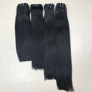 Venta al por mayor de pelo Remy vietnamita de hueso sedoso Extensiones de cabello humano directo alineado con cutícula recta súper estirada Doble - Product Image 1