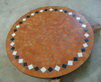 Ensemble de table et de chaises rondes d'extérieur modernes, pliables, en ciment et en pierre, meubles de jardin écologiques