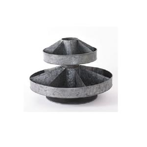 Elegante herramienta galvanizada cuadrada hecha a mano Caddy 4 compartimentos perfecto para utensilios de cocina para el hogar vajilla almacenamiento mejor herramienta - Product Image 5
