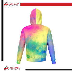 เสื้อฮู้ดผ้าฟลีซหนาสำหรับทั้งชายและหญิงเสื้อมีฮู้ดผ้าหนาพิมพ์ซับลิเมชันแบบกำหนดเอง - Product Image 3