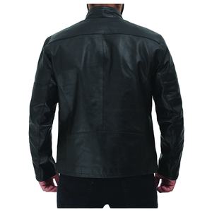 Nuevo diseño de chaqueta de cuero para hombre, chaqueta clásica de cuero de Bombardero - Product Image 4