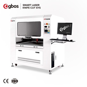 Gbos Kép Tầm Nhìn Carbon CNC Cắt Phù Hiệu Dệt Nhãn Hiệu Quần Áo CO2 Máy Cắt Laser Với CCD Máy Ảnh - Product Image 1
