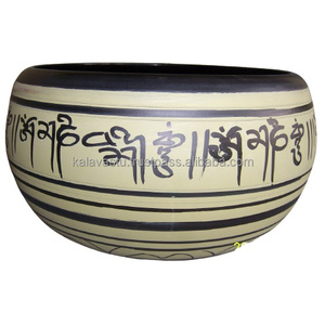 Cuencos Cantores de Chakra de latón y bronce hechos a mano, decoración elegante para el hogar, regalos novedosos para uso doméstico - Product Image 3