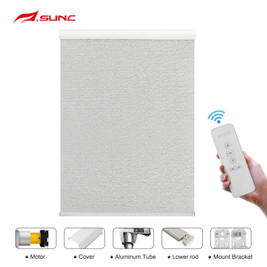 الصين OEM ألياف صماء نظام البكرة الأسطوانية حل ستائر دوارة مزودة بمحرك - Product Image 2