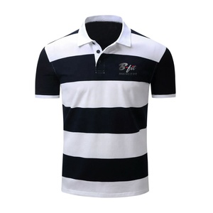 Polo manches courtes homme, en coton rayé, à la mode, été 2020 - Product Image 3