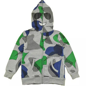 Sudadera con capucha y cremallera para hombre, con LOGO personalizado de diamantes de imitación, informal - Product Image 6