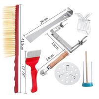 Kit de fumeur pour abeilles en acier inoxydable, 8 en 1, grattoir à Protection thermique, équipement pour Apiculture