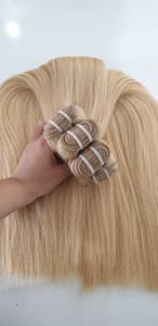 Haute qualité 10A Grade Remy Machine Double trame Extensions 613 droite Blonde vietnamienne vierge HD dentelle Double teint cheveux - Product Image 2